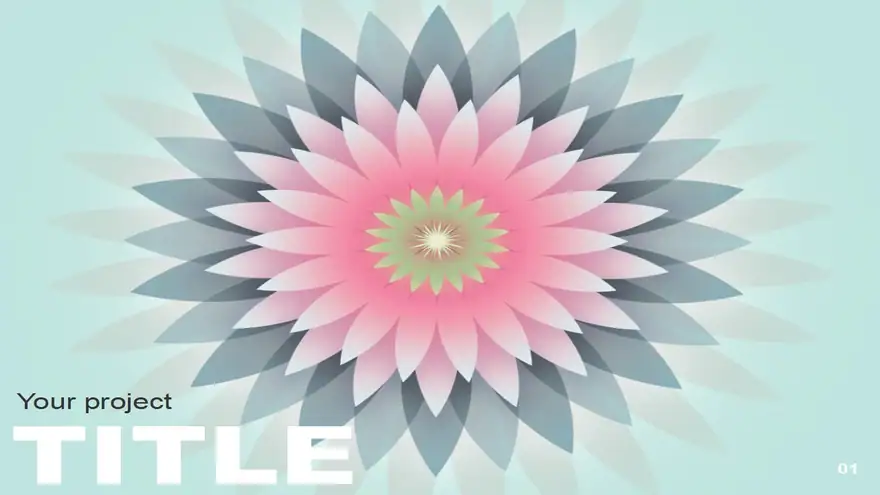 Vector flowers template