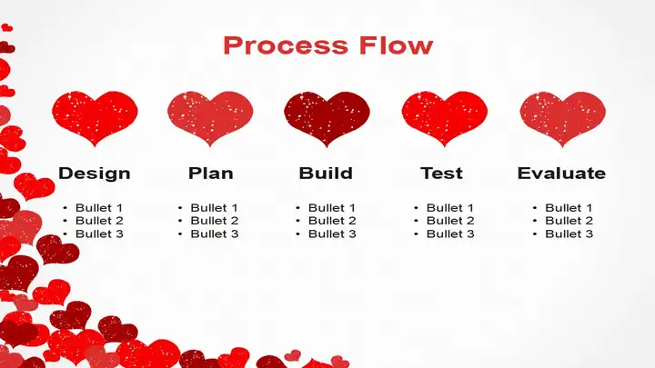 Vector Heart Stamps Template