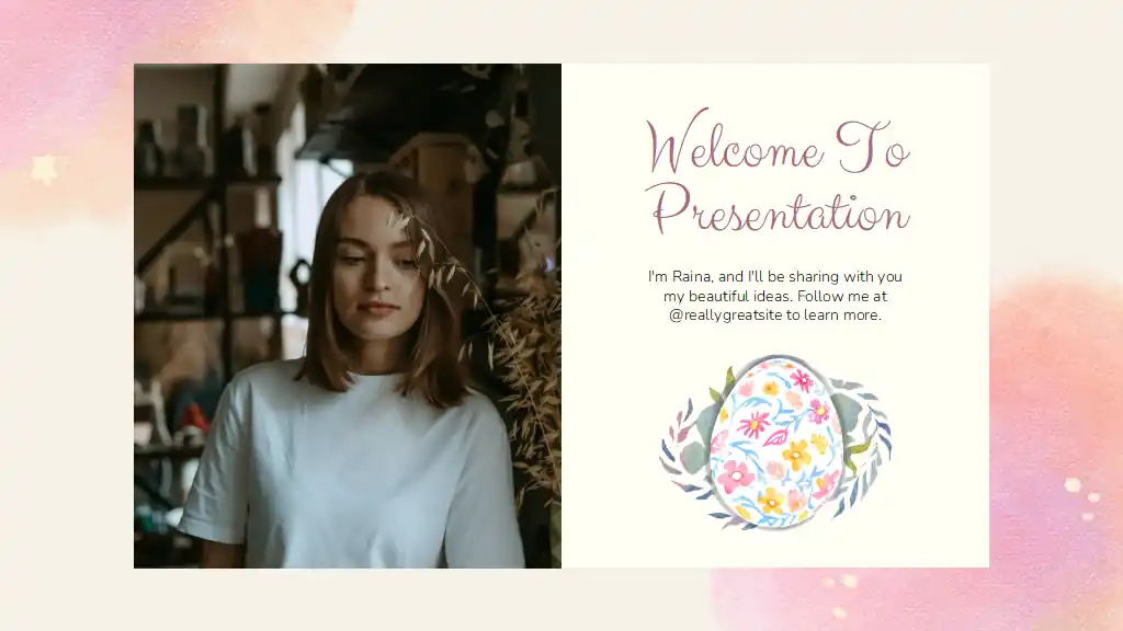 Watercolor Floral Lent Season Sermon Slides