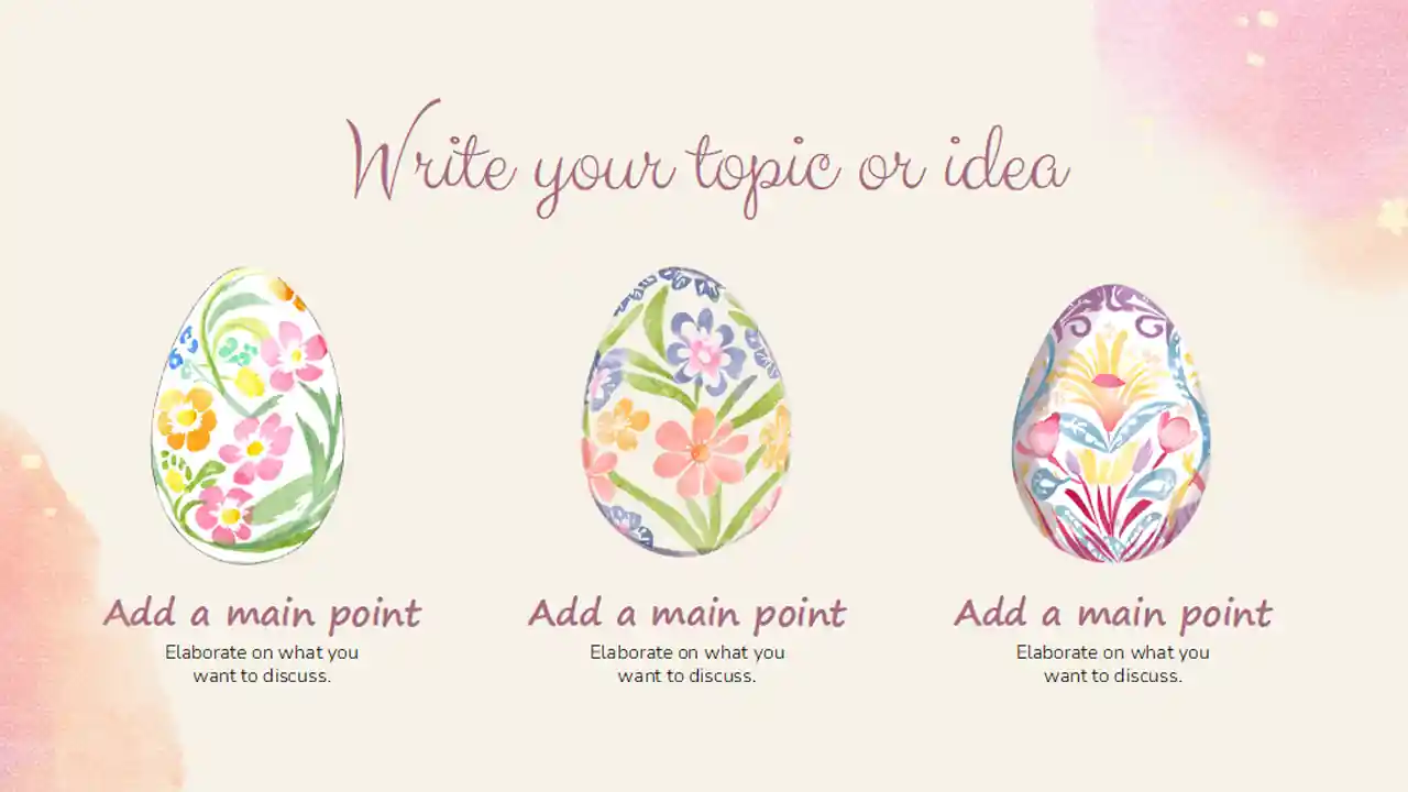 Watercolor Floral Lent Season Sermon Slides