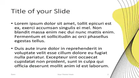 Wave Lines Memphis Template for PowerPoint and Google Slides