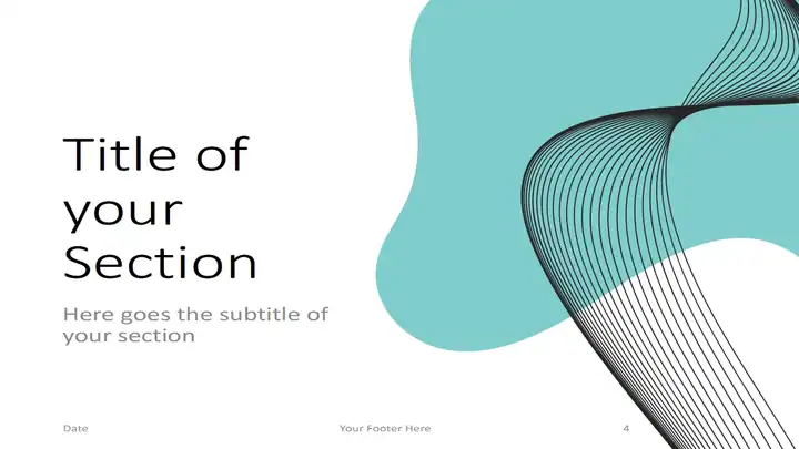 Wave Lines Memphis Template for PowerPoint and Google Slides