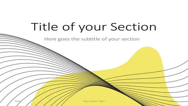 Wave Lines Memphis Template for PowerPoint and Google Slides