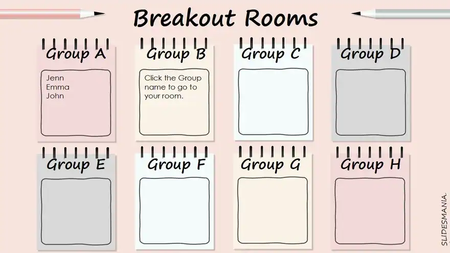 Welcome to Class – Breakout Groups template.