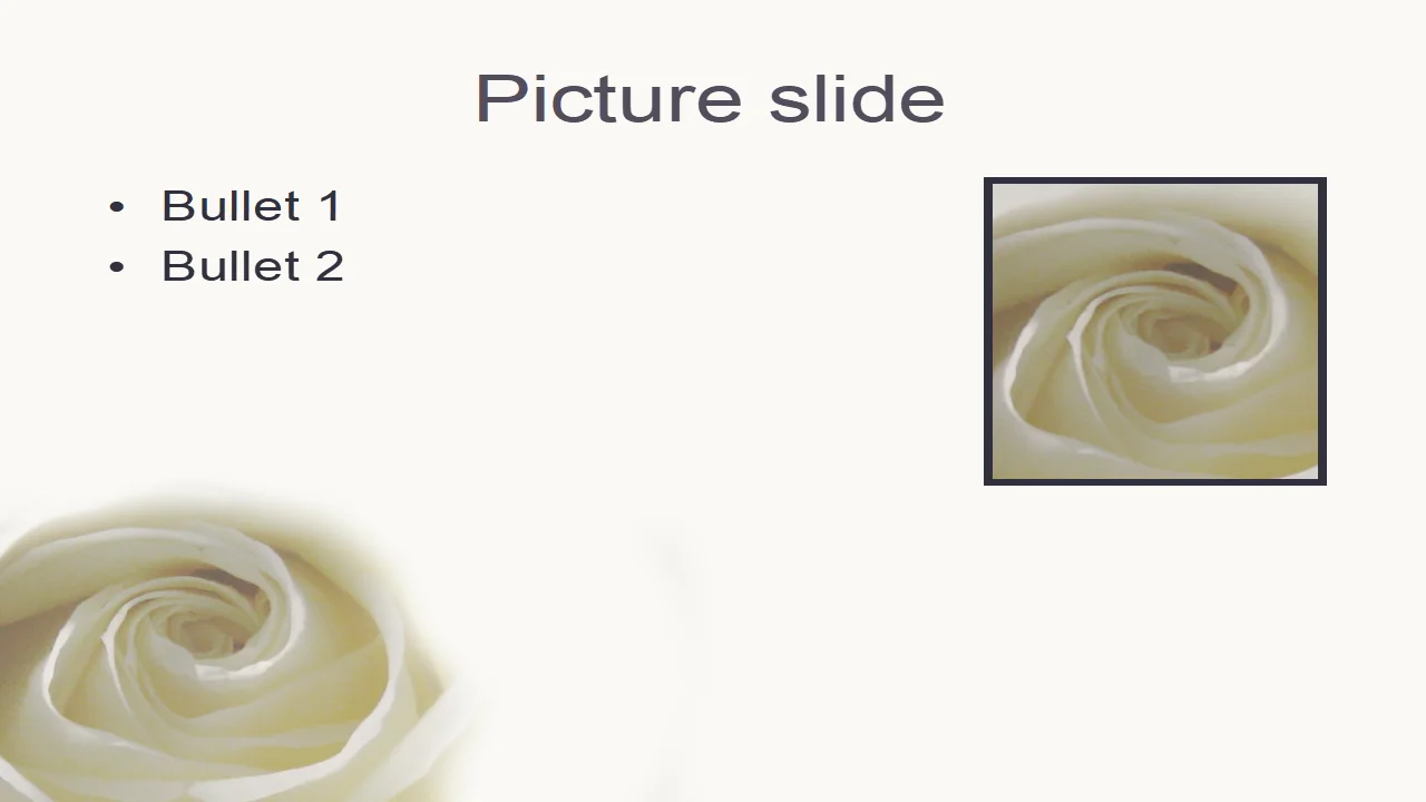 White Rose PowerPoint Template