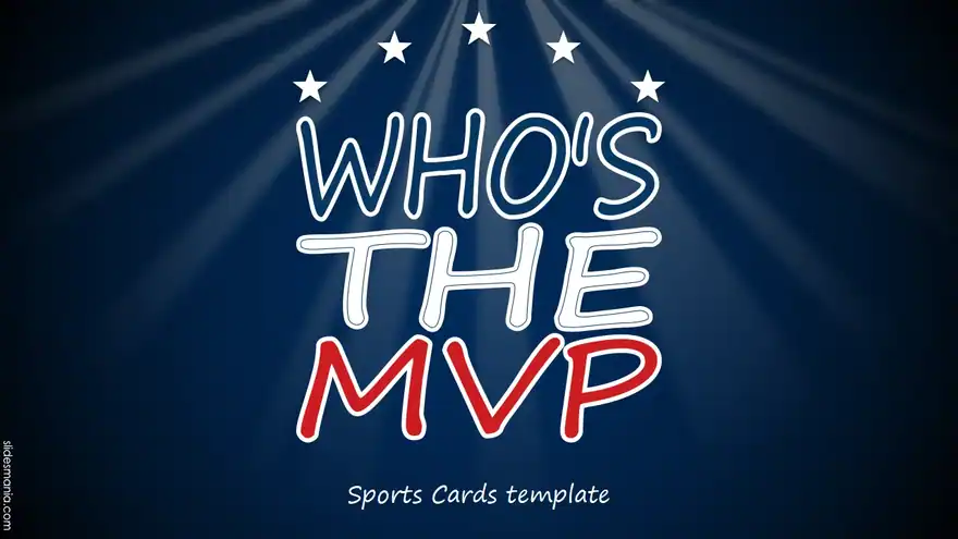 Who’s the MVP. Sports Cards free template.