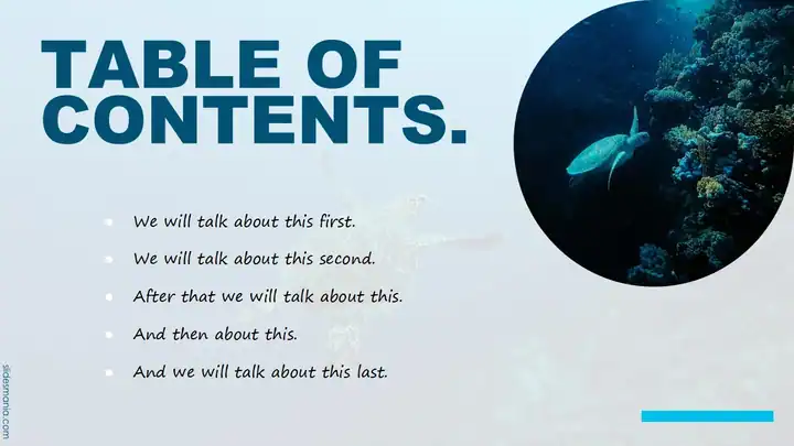 World Oceans Day free PowerPoint template.