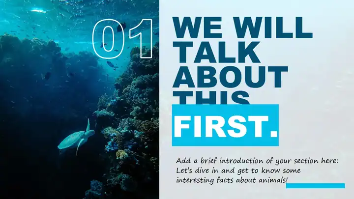 World Oceans Day free PowerPoint template.