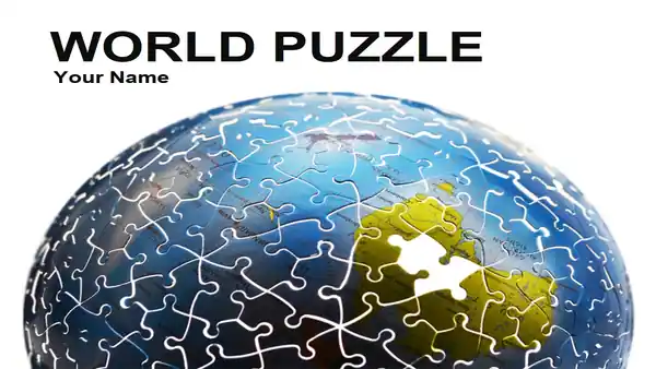 World Puzzle PowerPoint Template