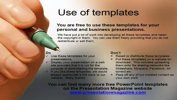 Writing Hand Template