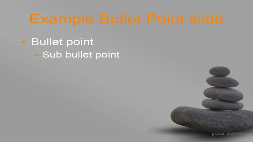 Zen stones template – grey background