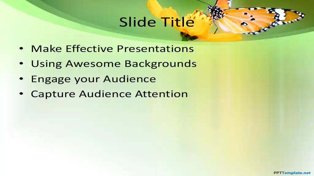 Free Butterfly PPT Template