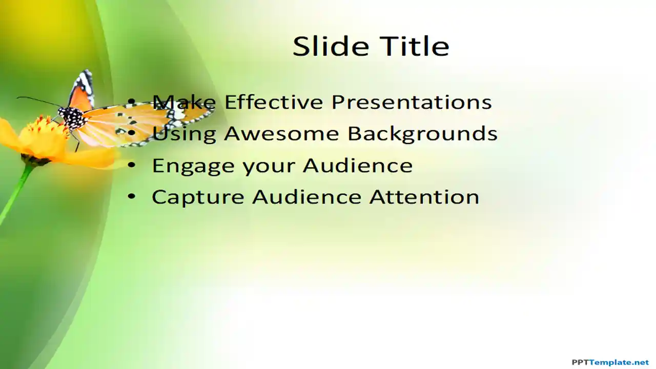 Free Butterfly PPT Template