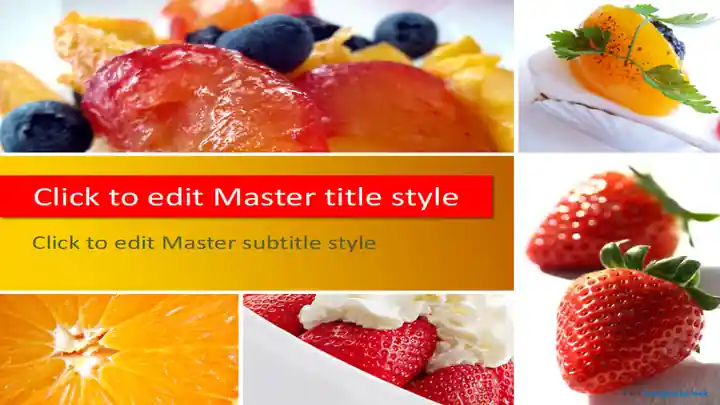 Free Fresh Dessert PPT Template