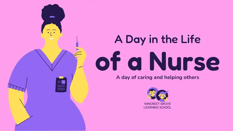 A Day in the Life of a Nurse Slides for Preschoolers