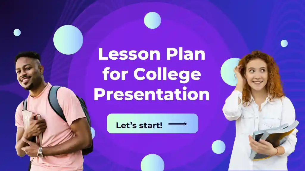 Abstract Minimal Lesson Plan for College Slides