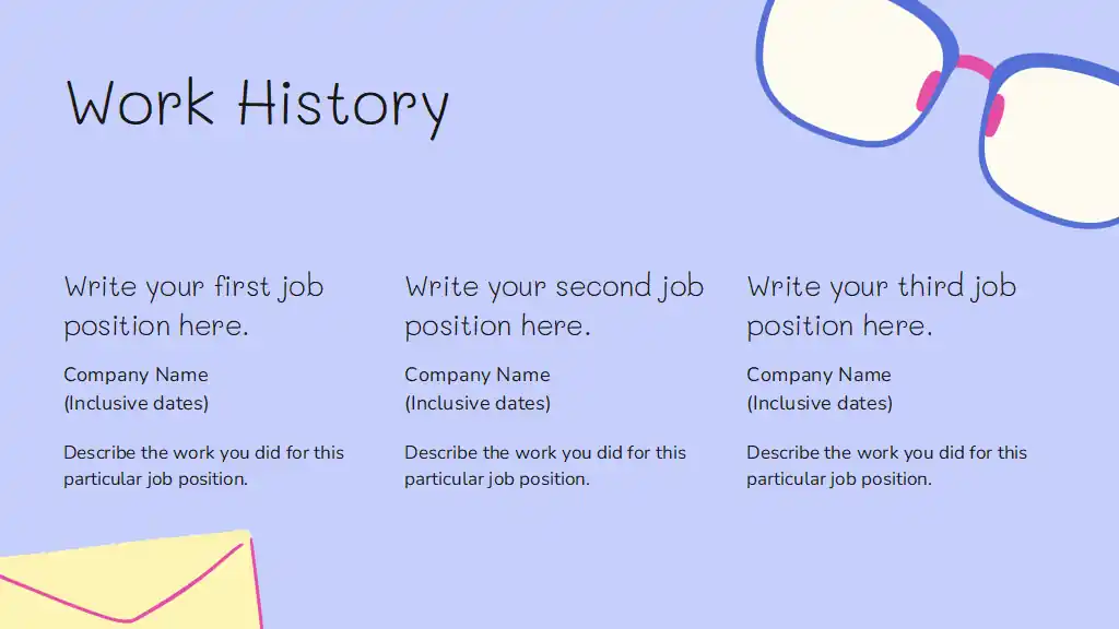 Academic resume Slides
