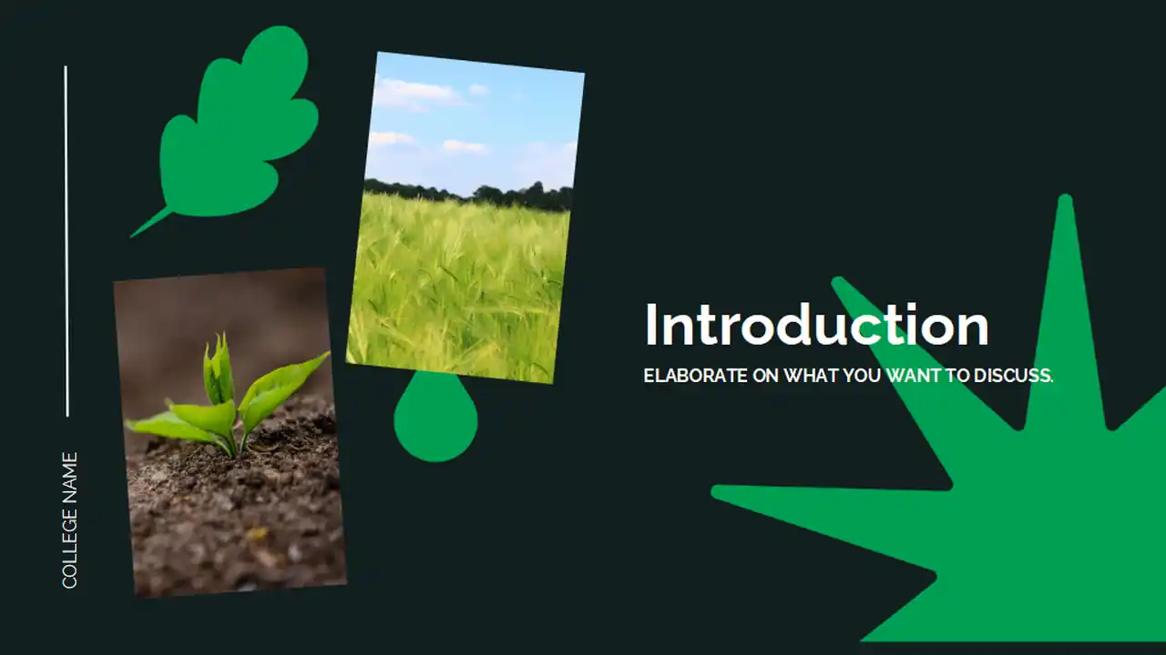 Agriculture Major for College: Environmental Science Slides
