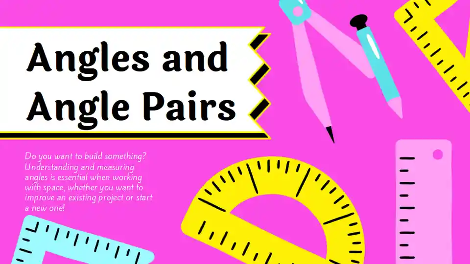 Angles and Angle Pairs Lesson for Elementary