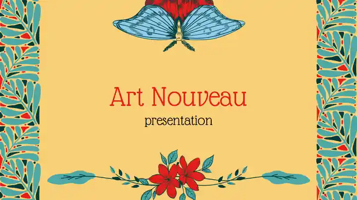 Art Nouveau Style Educational Slides