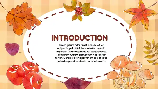 Autumn Leaves Cute Fall Stickers - Student Pack for High School Slides