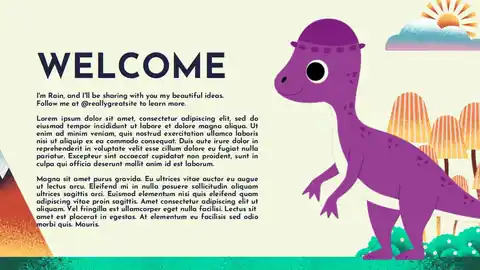 Back to School Self-Introduction with Morph Transition Slides