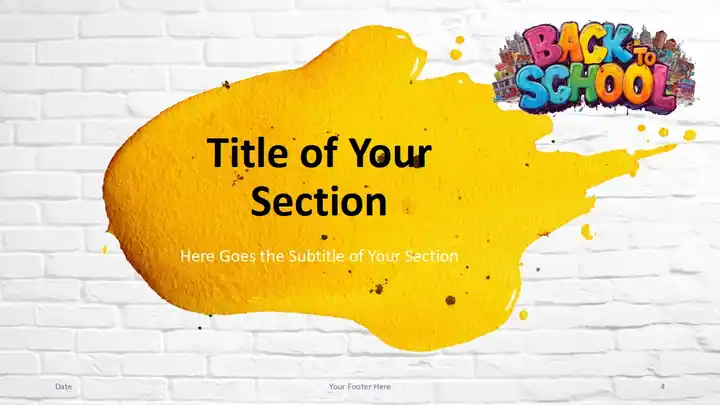 Back to School Splash Template