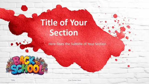 Back to School Splash Template