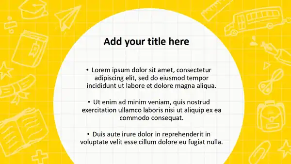 Back To School Template for PowerPoint and Google Slides