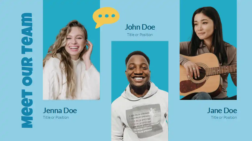 Bold Illustrated School Music Club Slides