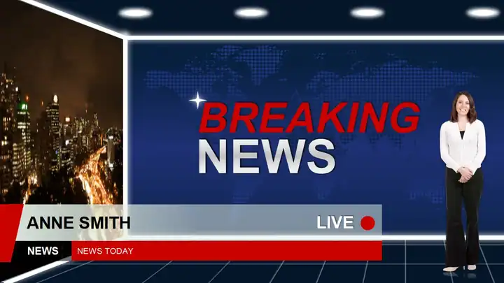 Breaking News! News Channel slides theme.