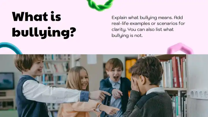 Bullying Prevention Slides For Middle School