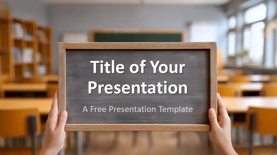 Chalkboard Classroom Template