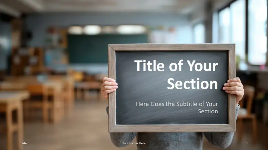 Chalkboard Classroom Template