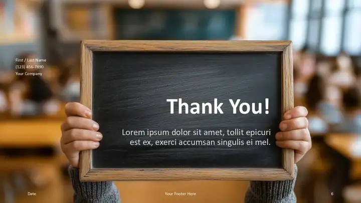 Chalkboard Classroom Template