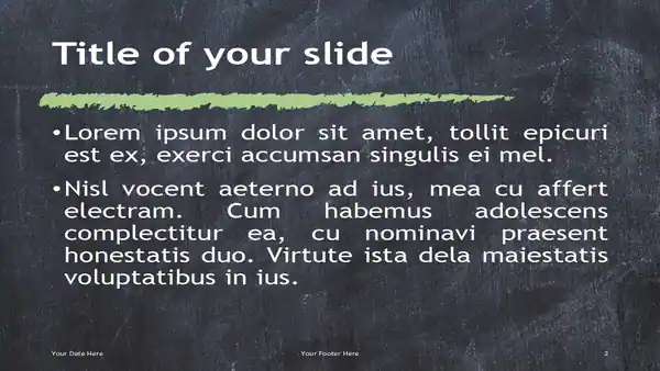 Chalkboard PowerPoint Template