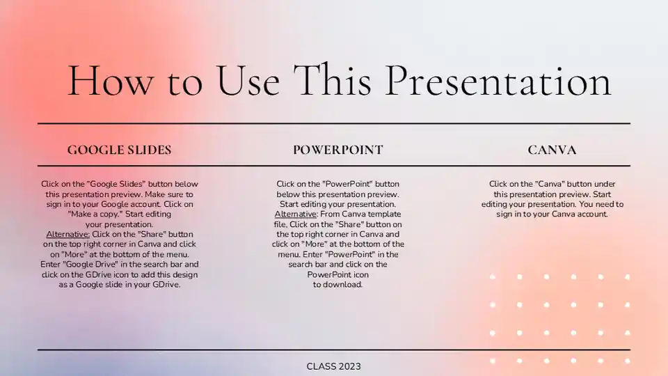 Classic Minimal Yearbook Slides