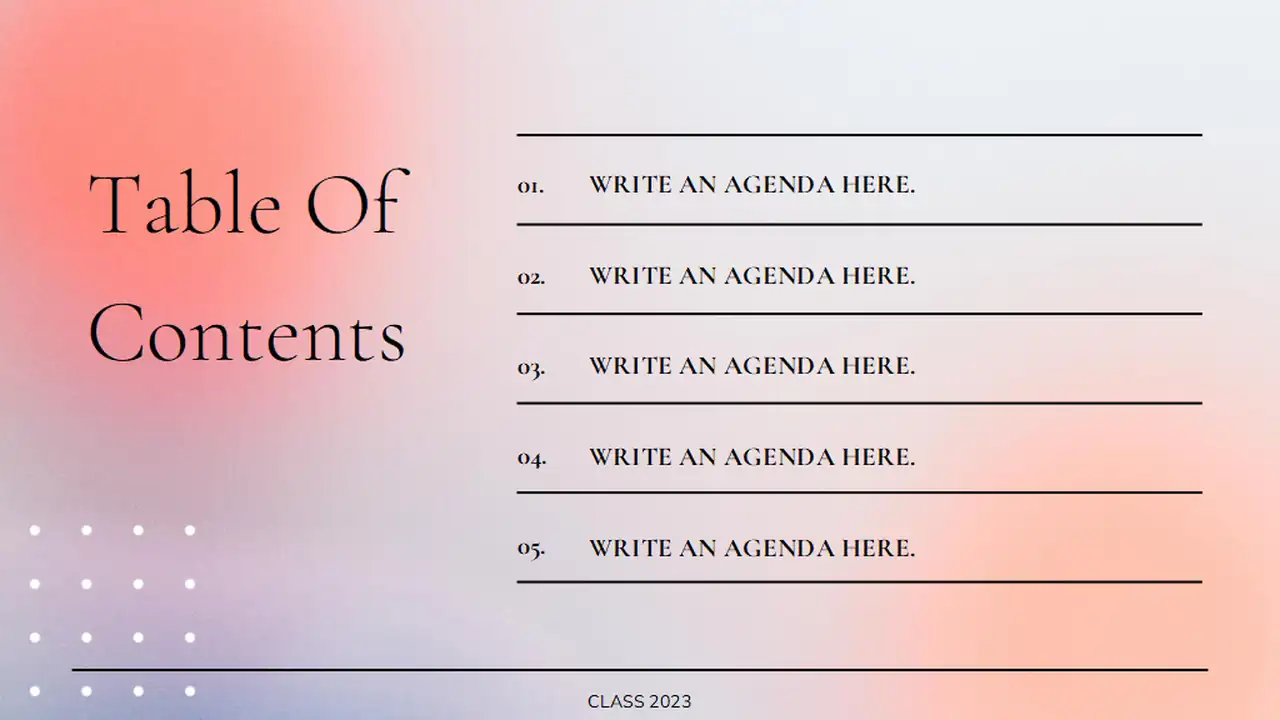 Classic Minimal Yearbook Slides