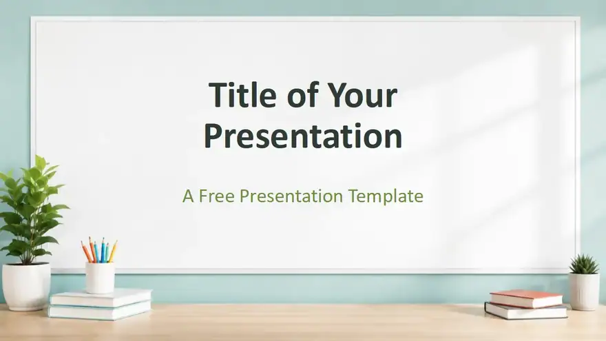 Classroom Whiteboard Template