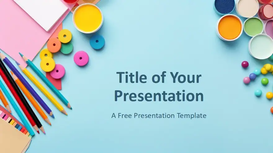 Creative School Desk Template
