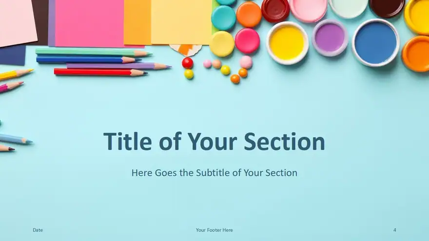Creative School Desk Template