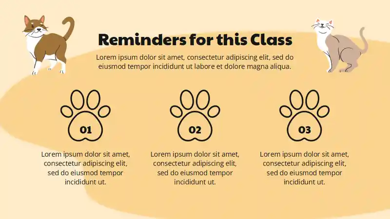 Cute Cat Activity Lesson Plan Slides