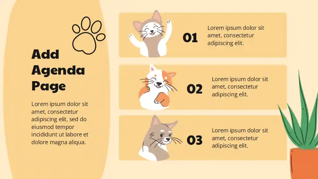 Cute Cat Activity Lesson Plan Slides