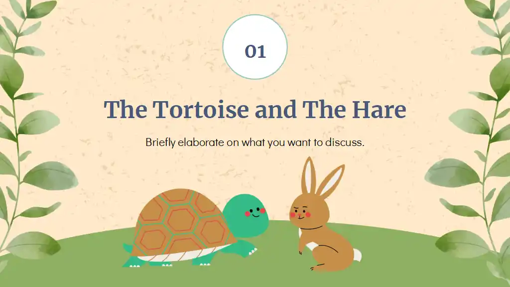 Cute Illustrated Fables Storybook Slides