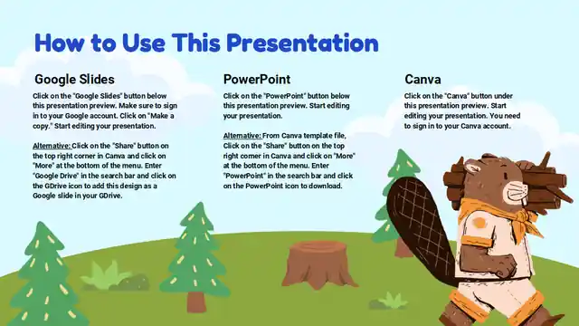 Cute Illustrated Nature Adventure Storybook Slides