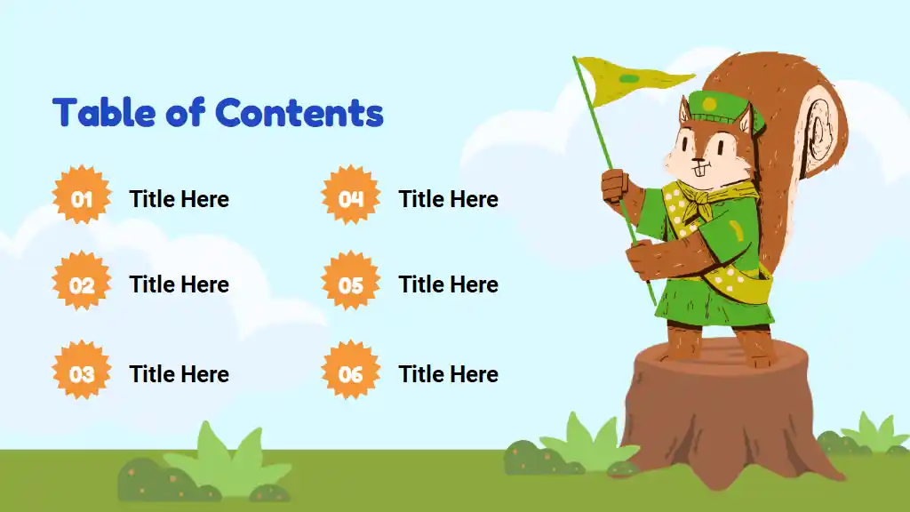 Cute Illustrated Nature Adventure Storybook Slides