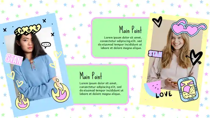 Cute Self Introduction for High School Students Slides
