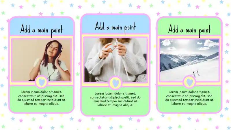 Cute Self Introduction for High School Students Slides