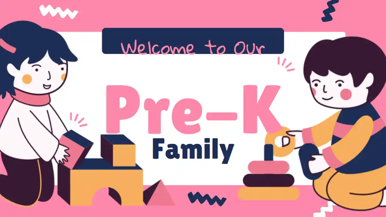 Cute Welcome to Our Pre-K Family Slides