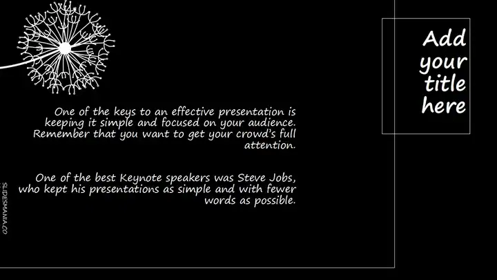 Dandelion Free Presentation Template for Google Slides or PowerPoint